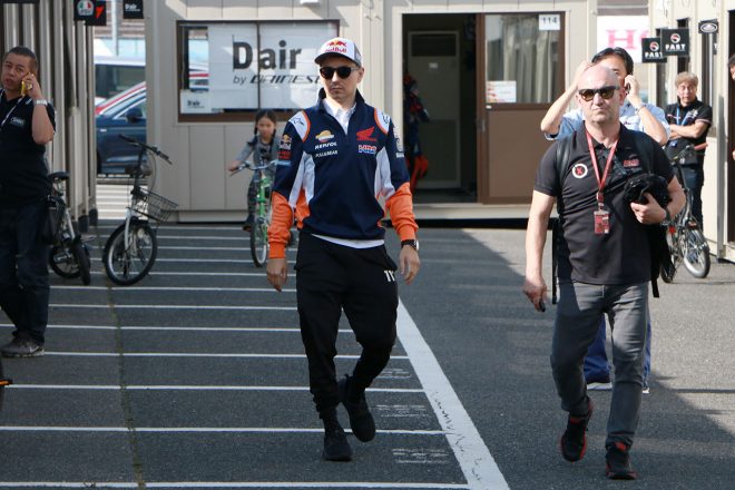 午後にサーキット入りしたホルヘ・ロレンソ