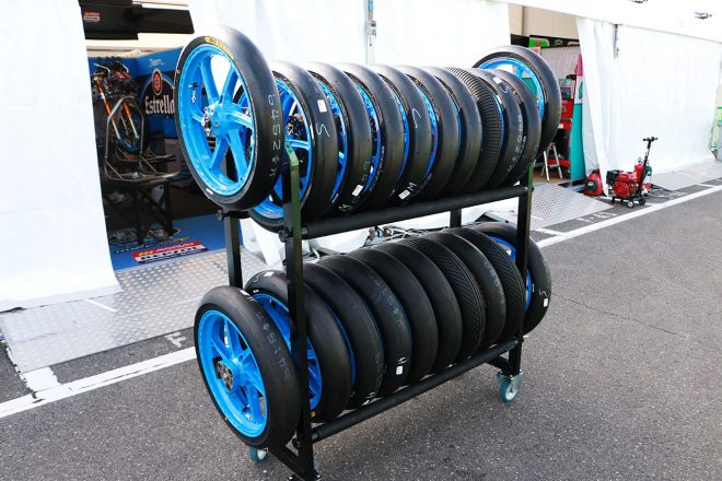 Moto3用のダンロップタイヤ