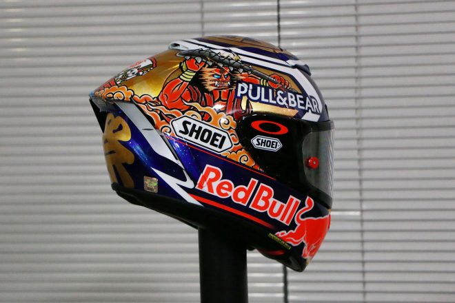マルク・マルケスの2019MotoGP日本GPスペシャルヘルメット（右サイド）