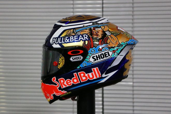 マルク・マルケスの2019MotoGP日本GPスペシャルヘルメット（左サイド）