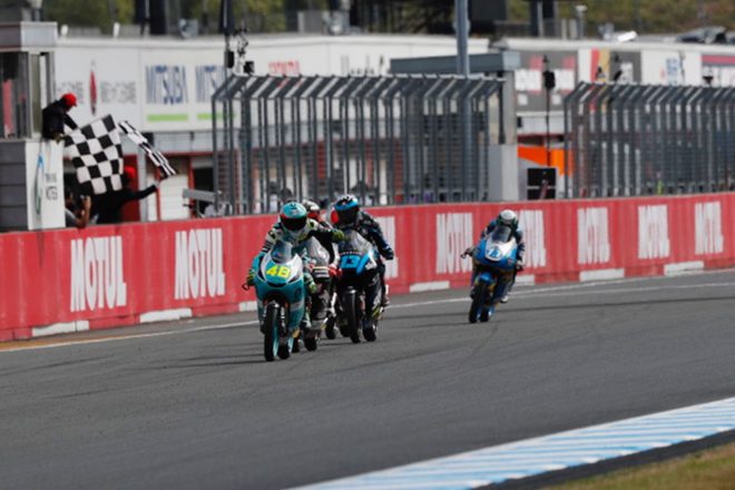 MotoGP日本GP Moto3クラス ゴールシーン