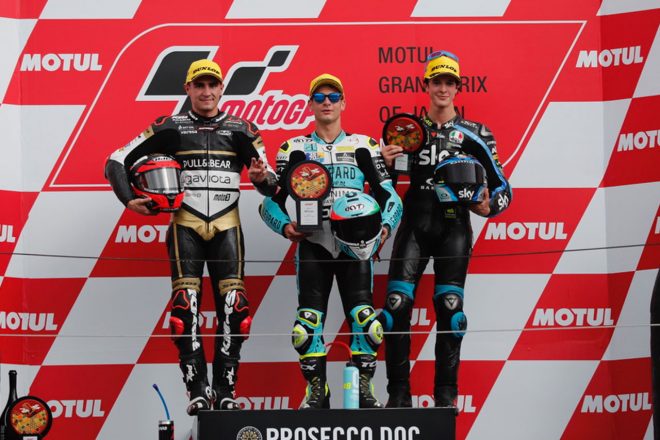 MotoGP日本GP Moto3クラス表彰台