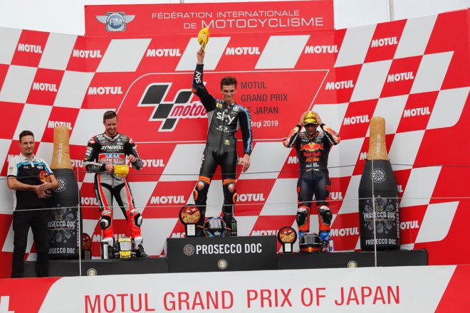 MotoGP日本GP Moto2クラス表彰台