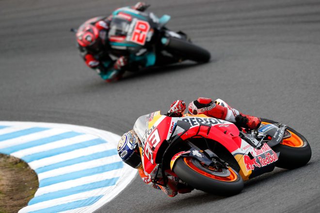 クアルタラロを引き離すマルケス