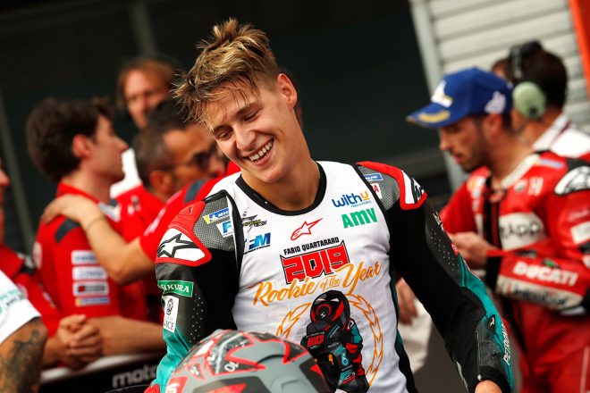 ルーキー・オブ・ザ・イヤーに輝いたファビオ・クアルタラロ（ペトロナス・ヤマハSRT）