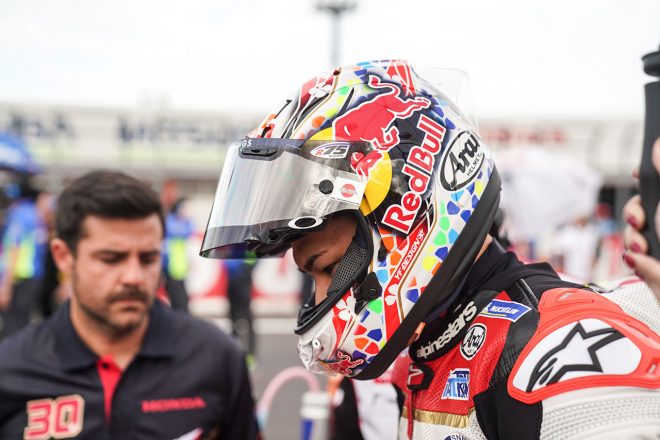 2019年の母国グランプリは、中上の今季ラストレースとなった