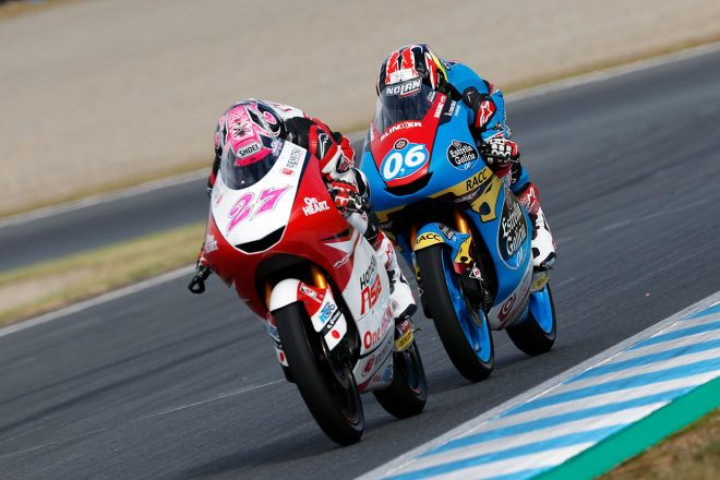 MotoGP日本GP Moto3クラス決勝ではレギュラーライダーたちと競り合った山中琉聖（Estrella Galicia 0，0）