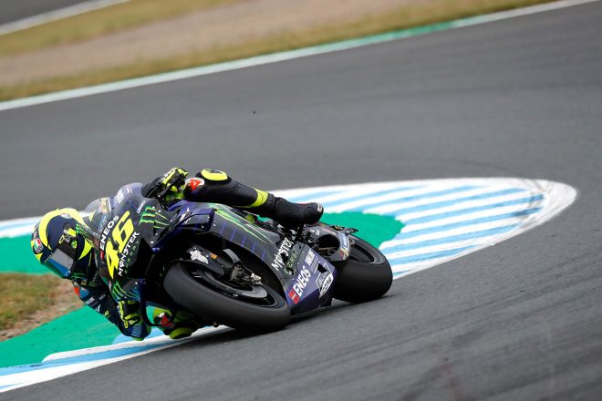 日本GPの決勝では転倒リタイアとなったバレンティーノ・ロッシ