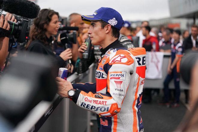 MotoGPクラスに上がって初めて日本GPでポールポジションを獲得したマルク・マルケス（レプソル・ホンダ・チーム）