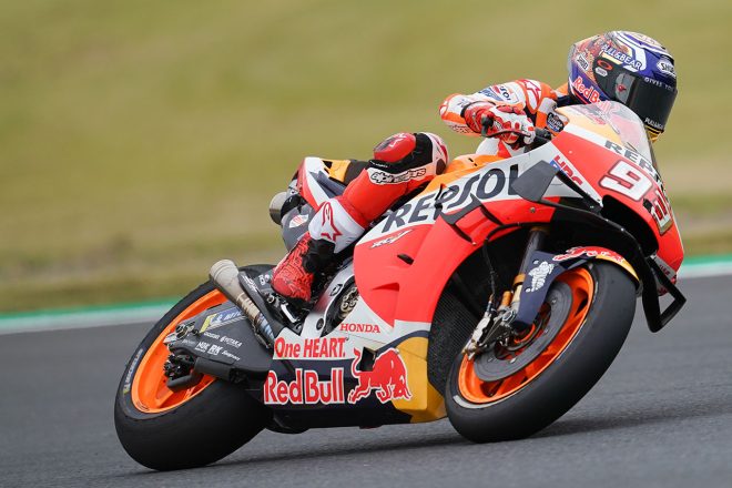 初日はタイヤ選択を重点的に行い総合3番手だったマルク・マルケス（レプソル・ホンダ・チーム）