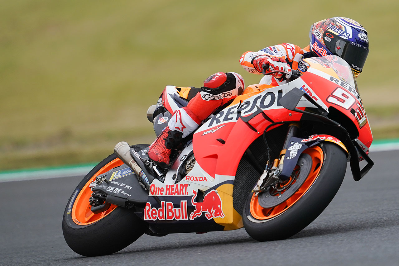 初日はタイヤ選択を重点的に行い総合3番手だったマルク・マルケス（レプソル・ホンダ・チーム）