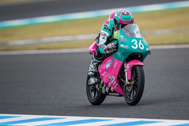 初日はECUとの合わせこみに苦戦した長谷川聖（Team Anija Club Y’s）