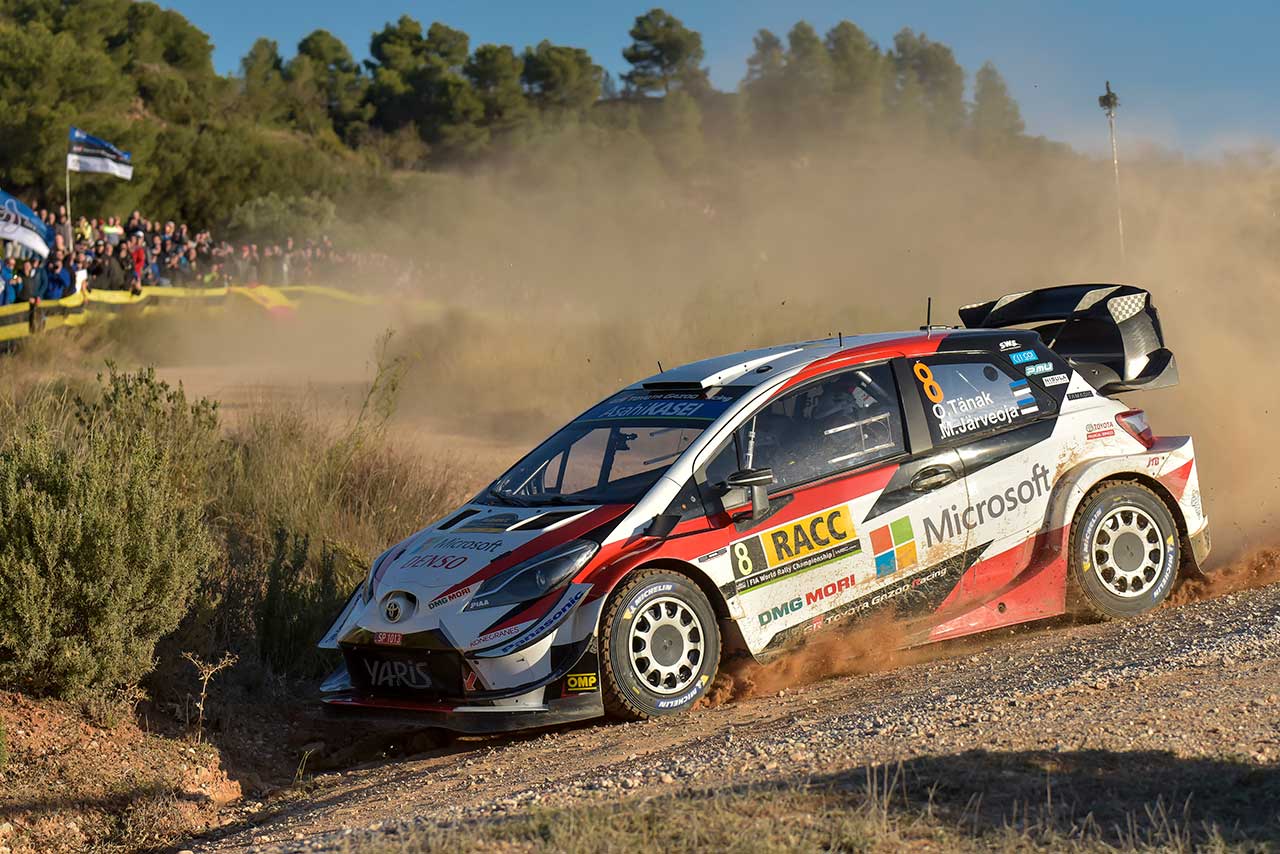 総合5番手で競技初日を終えたオット・タナク（トヨタ・ヤリスWRC）