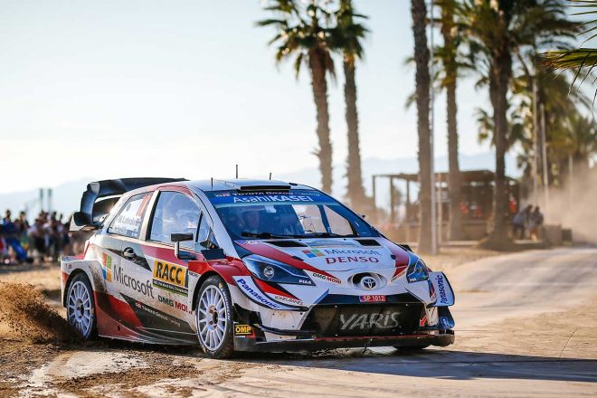 トヨタ・ヤリスWRCでのWRC参戦2戦目を迎えている勝田貴元