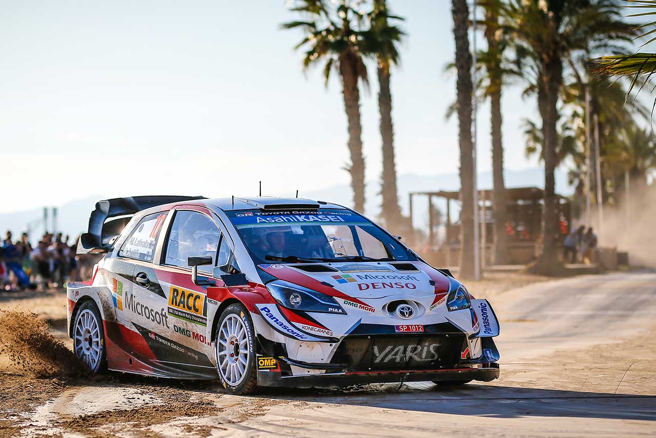 トヨタ・ヤリスWRCでのWRC参戦2戦目を迎えている勝田貴元
