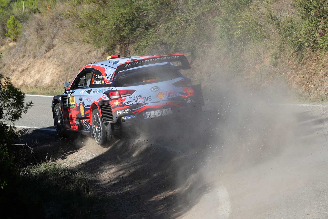 2019年のラリー・エスパーニャ、競技2日目で総合2番手につけたダニ・ソルド（ヒュンダイi20クーペWRC）