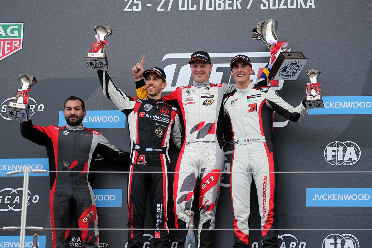 WTCR鈴鹿のレース3表彰台