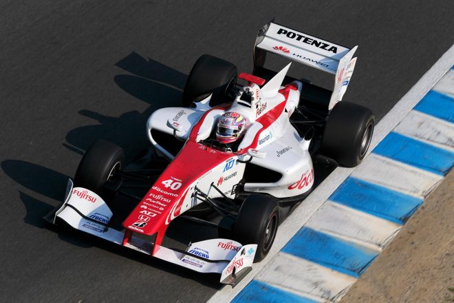 2014年スーパーフォーミュラ　SF14・ホンダをドライブする野尻智紀（DOCOMO TEAM DANDELION RACING）