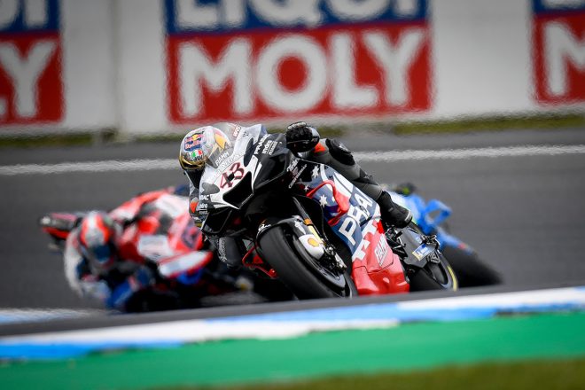 接戦の4番手争いを制したミラー。ビニャーレスの転倒により、3位フィニッシュを果たす