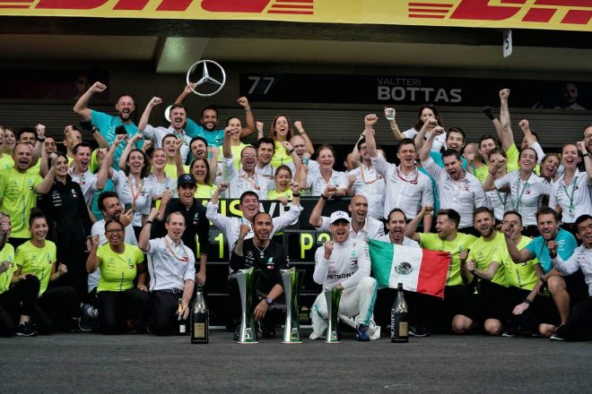 2019年F1第18戦メキシコGP決勝　ルイス・ハミルトン（メルセデス）が優勝を飾る