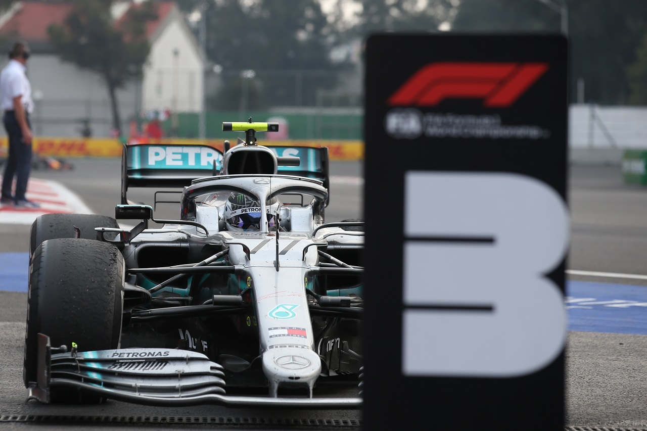 2019年F1第18戦メキシコGP　決勝3位のバルテリ・ボッタス（メルセデス）