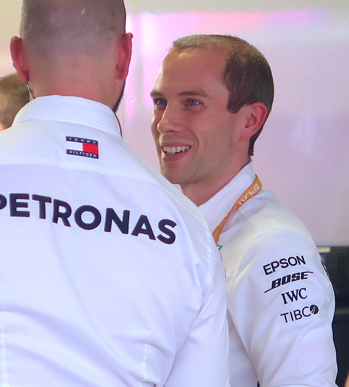 2019年F1第18戦メキシコGPでルイス・ハミルトンのレースエンジニアを務めたマーカス・ダドリー