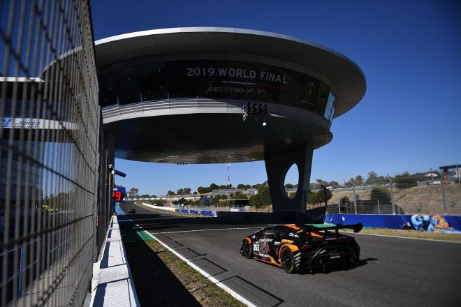 ヘレスを走る笠井組のウラカン・スーパートロフェオ