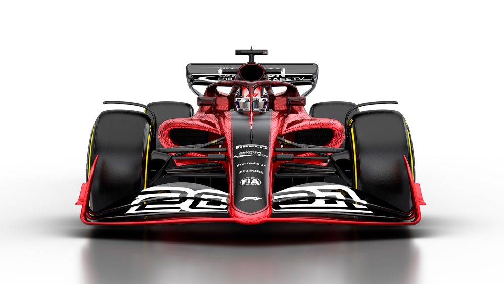 2021年F1マシン予想図（導入は2022年に延期）