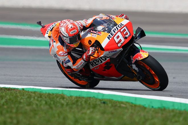 フリー走行1回目で4番手だったマルケス