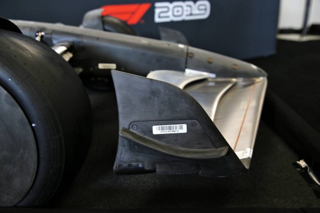 2019年F1第19戦アメリカGP　記者会見の場に用意された2021年のF1モデルカー