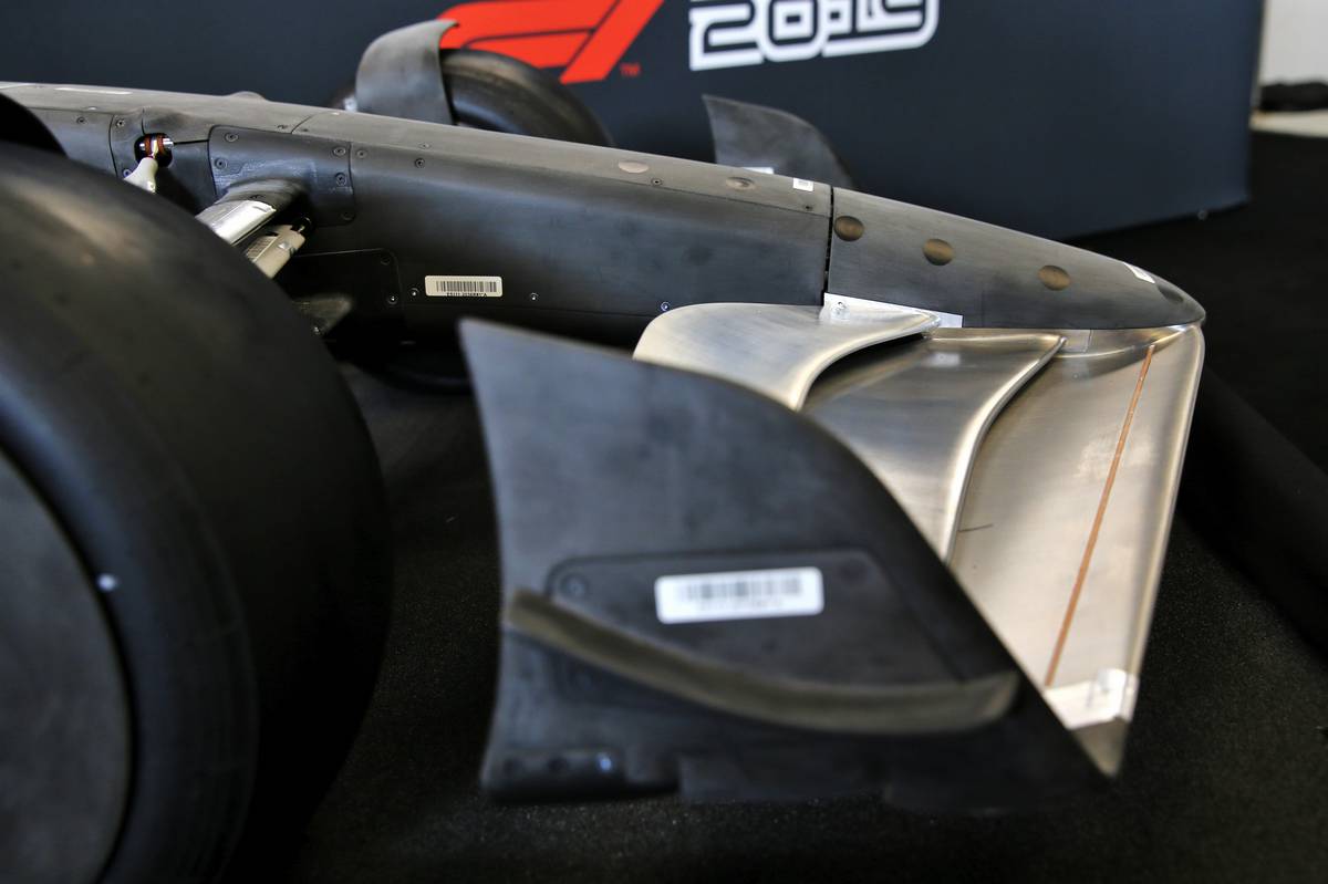 2019年F1第19戦アメリカGP　記者会見の場に用意された2021年のF1モデルカー
