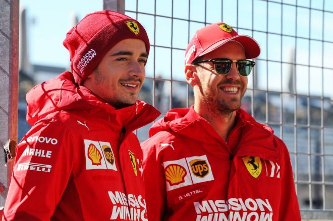 2019年F1第19戦アメリカGP　セバスチャン・ベッテル、シャルル・ルクレール