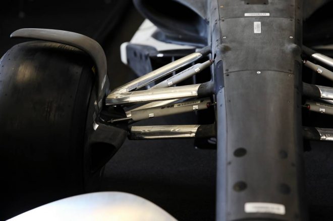 2019年F1第19戦アメリカGP　記者会見の場に用意された2021年のF1モデルカー