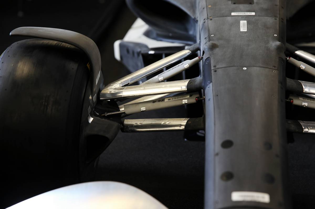 2019年F1第19戦アメリカGP　記者会見の場に用意された2021年のF1モデルカー