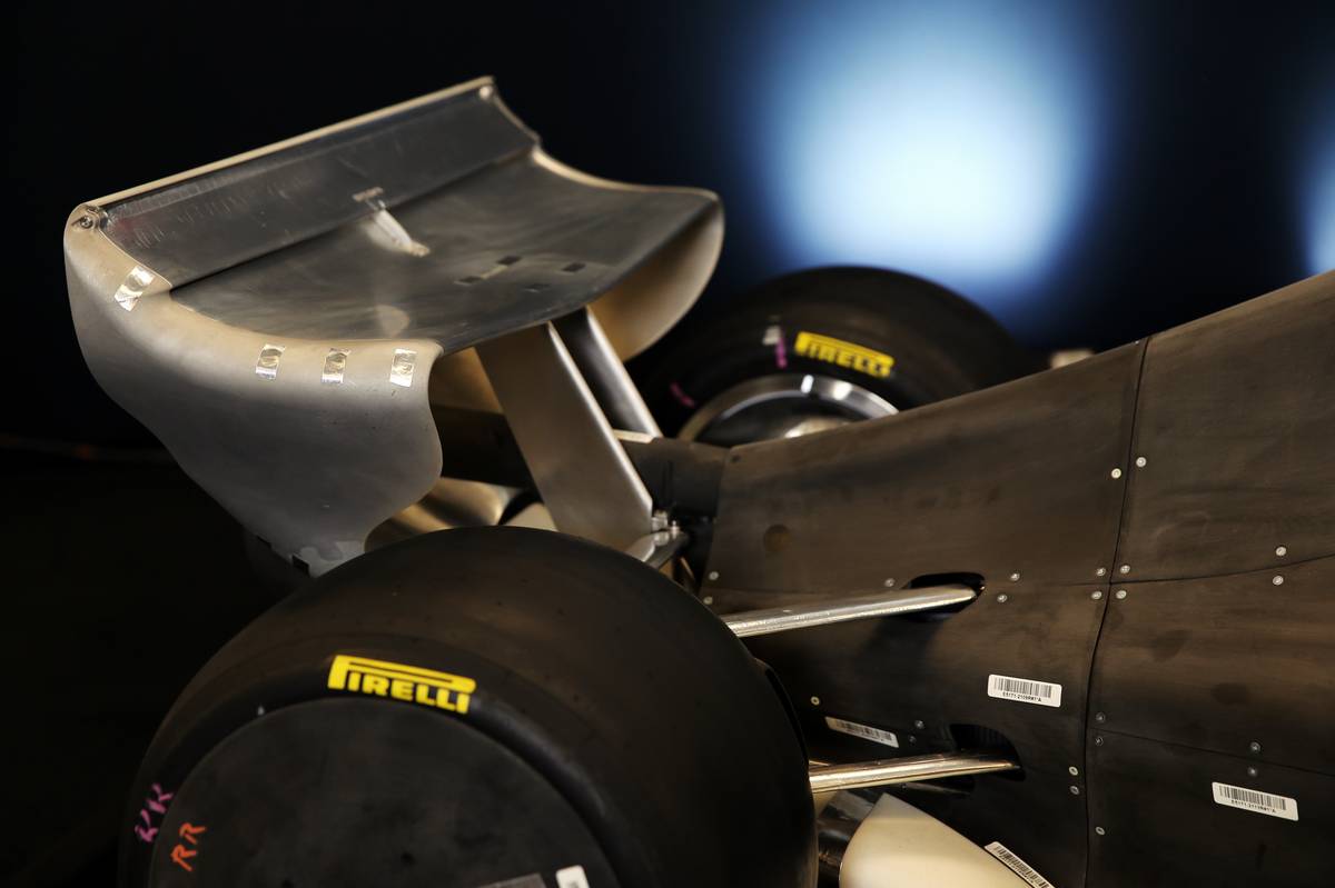 2019年F1第19戦アメリカGP　記者会見の場に用意された2021年のF1モデルカー