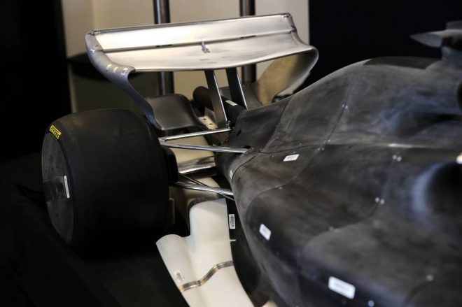 2019年F1第19戦アメリカGP　記者会見の場に用意された2021年のF1モデルカー