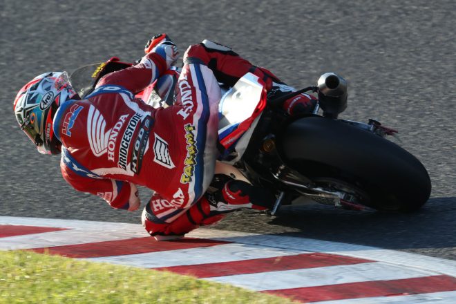 1回目のアタック後にロングランを行った高橋巧（Team HRC）