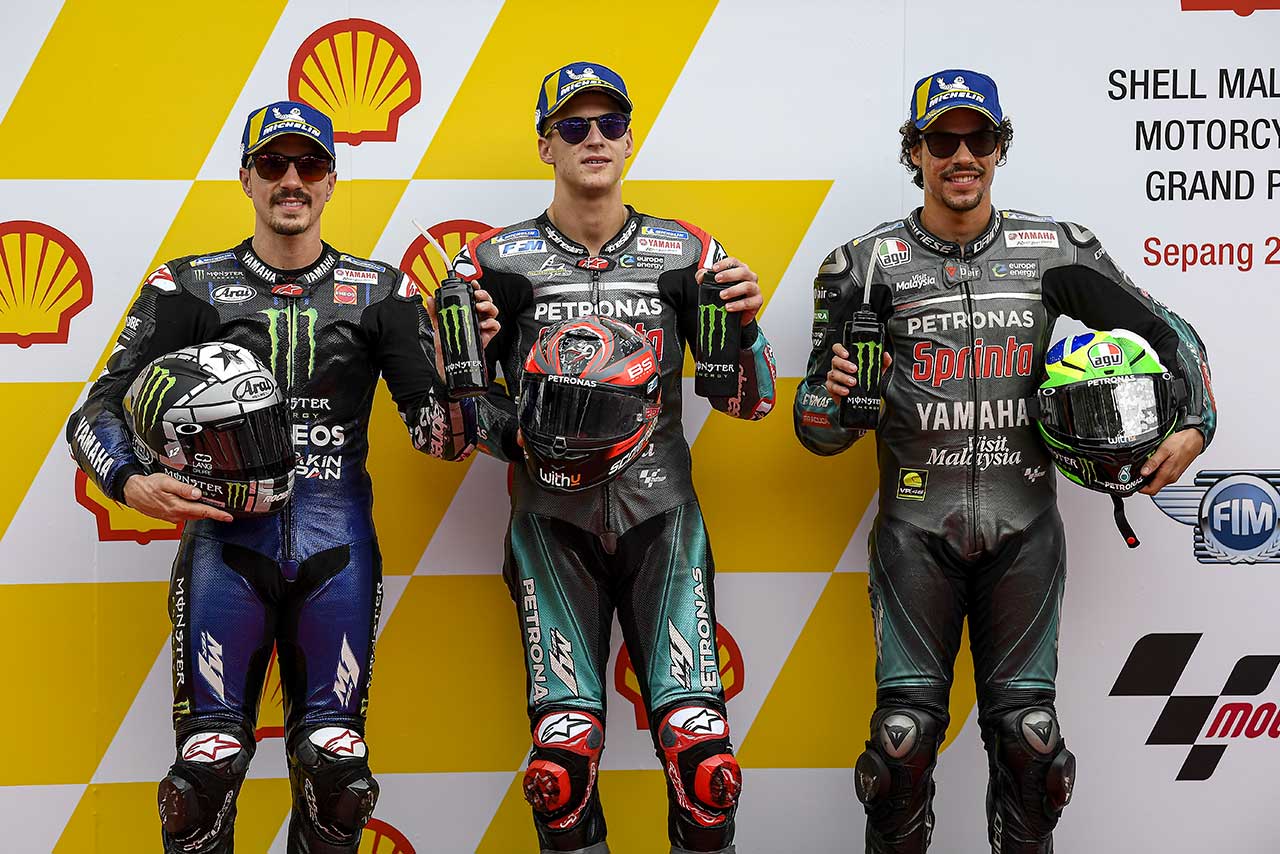 フロントロウを獲得したクアルタラロ、ビニャーレス、モルビデリ