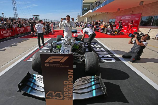 2019年F1第19戦アメリカGP決勝　ルイス・ハミルトン（メルセデス）