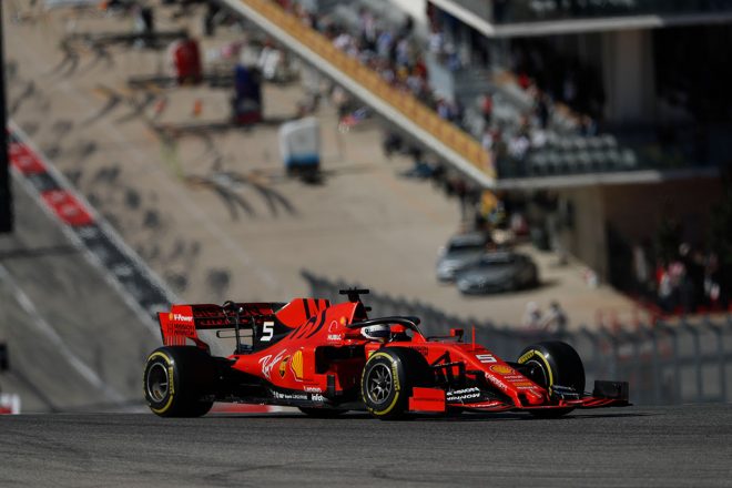 2019年F1第19戦アメリカGP決勝　セバスチャン・ベッテル（フェラーリ）