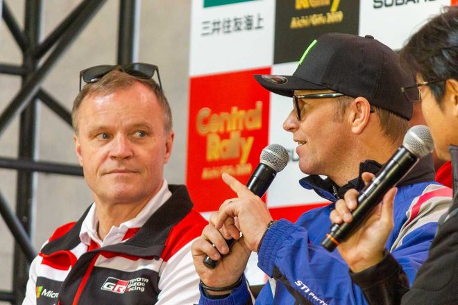 トークショーに臨んだトミ・マキネンとペター・ソルベルグ