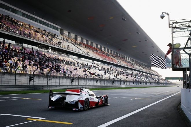 3位でチェッカーを受けた7号車トヨタTS050ハイブリッド