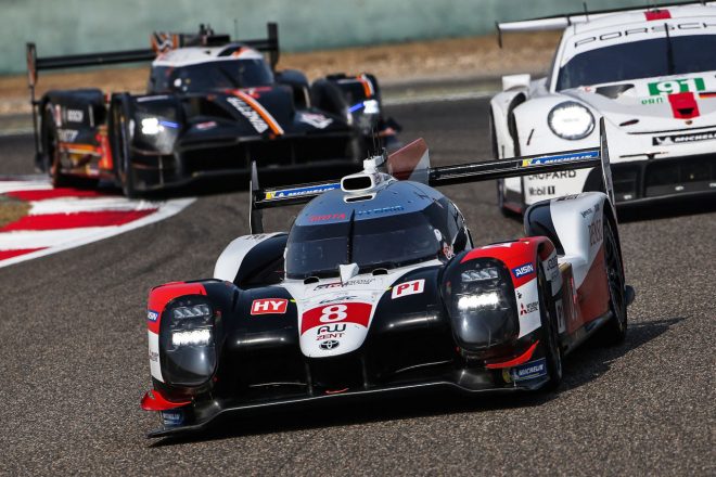 ランキング首位に躍り出たセバスチャン・ブエミ／中嶋一貴／ブレンドン・ハートレー組8号車トヨタTS050ハイブリッド