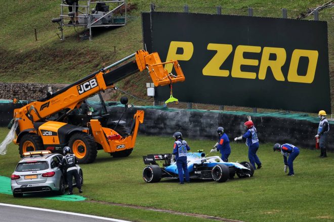 2019年F1第20戦ブラジルGP初日　ロバート・クビサ（ウイリアムズ）がFP2でクラッシュ