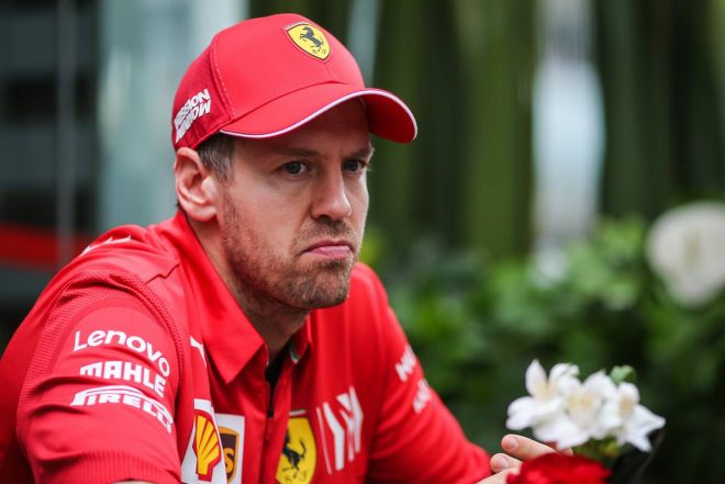 2019年F1第20戦ブラジルGP初日　セバスチャン・ベッテル（フェラーリ）