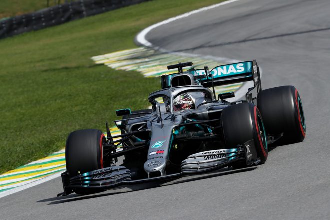 2019年F1第20戦ブラジルGP決勝日　ルイス・ハミルトン（メルセデス）