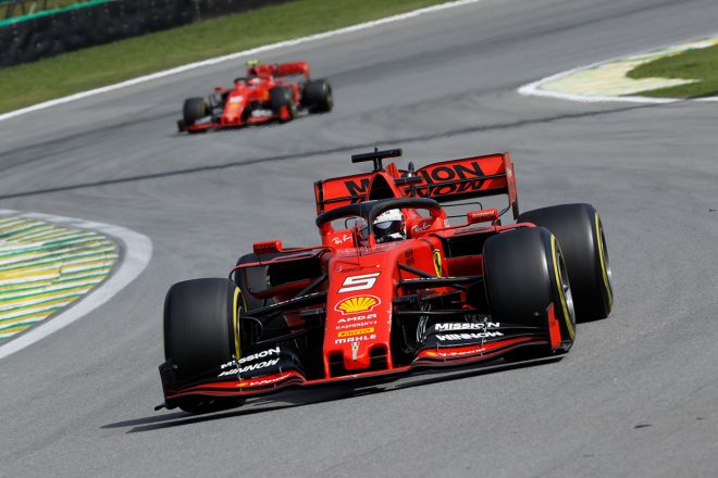 2019年F1第20戦ブラジルGP決勝日　セバスチャン・ベッテル（フェラーリ）
