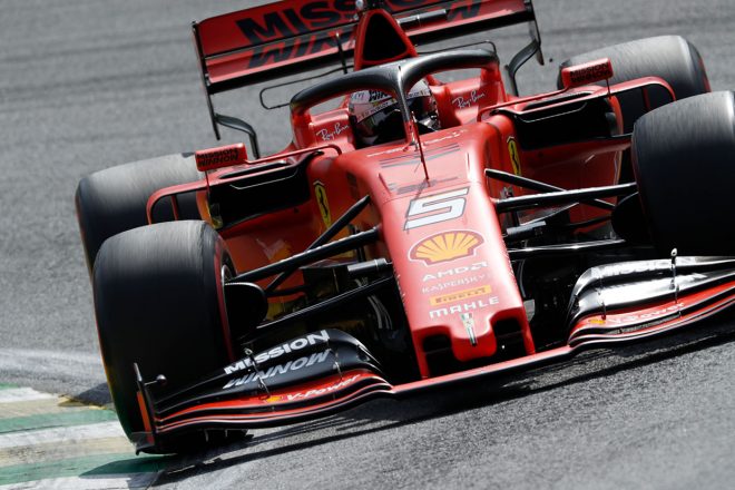 2019年F1第20戦ブラジルGP決勝日　セバスチャン・ベッテル（フェラーリ）