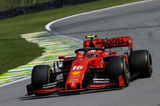 2019年F1第20戦ブラジルGP決勝日　シャルル・ルクレール（フェラーリ）