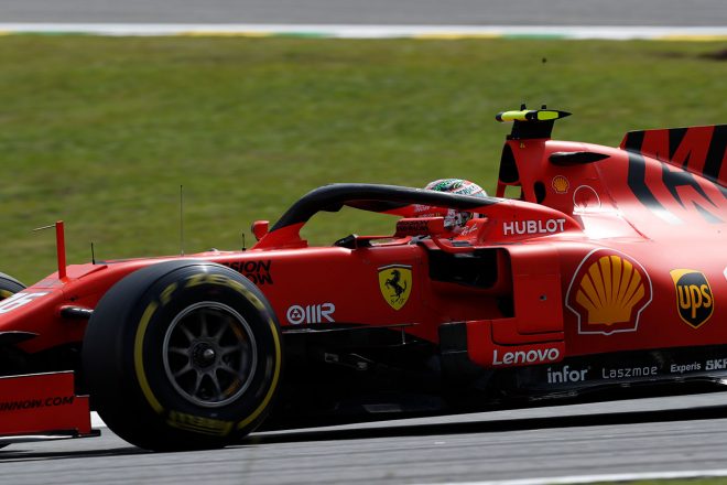2019年F1第20戦ブラジルGP決勝日　シャルル・ルクレール（フェラーリ）